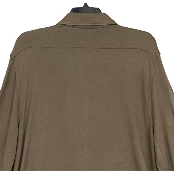 Daniel Cremieux Signature Collection Men's XXL Long Sleeve Polo Shirt Brown NEW - Picture 6 of 11